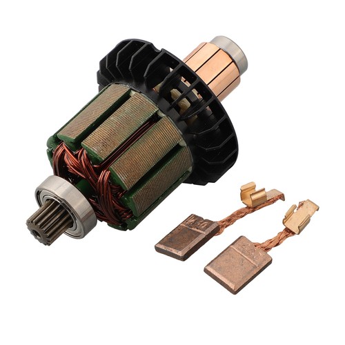 619380-9 619583-5 Armature With 194427-5 CB-440 Carbon Brush for DDF482 DHP482 - Picture 6 of 18