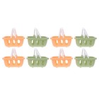 8Pcs Mini Shopping Basket Kids Grocery Basket Toy Hand Adornment
