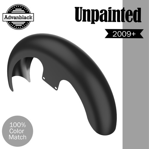 Advanblack Unpainted 21" Reveal Wrapper Hugger Front Fender Fits 09+ Harley - Picture 9 of 9