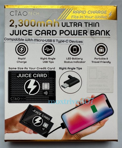 Ultra-thin Portable External Battery Power Bank Mobile Charger iPhone, Android.. - Picture 9 of 11
