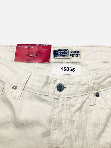 Nuevo Levi Strauss Signature Moderno Bota Corte tiro medio Misses Talla 14L Tela Ligera - Imagen 11 de 11