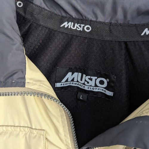 Herren Musto hellbraune ärmellose Weste Jacke Large Golf - Bild 3 von 3