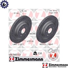 2x BRAKE DISC 400.3687.53 FOR MERCEDES-BENZ GLEM-CLASS M276.821/825 3.0L 6cyl