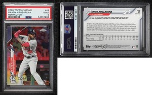2020 Topps Chrome Refractor Randy Arozarena #49 PSA 9 MINT Rookie RC