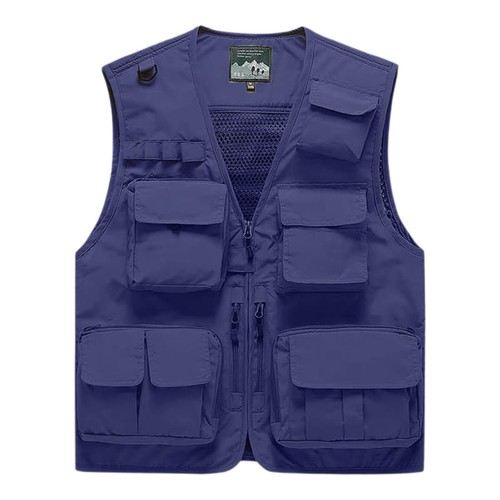 Weste Herren Outdoor Anglerweste Vielen Taschen Arbeitsweste Jagd Freizeitweste - Bild 15 von 15