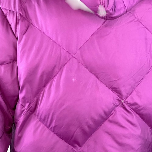 THE NORTH FACE Girl's Purple Blue Plaid Down Puffer Jacket Size XL Girl's 18 550 - Picture 9 of 11