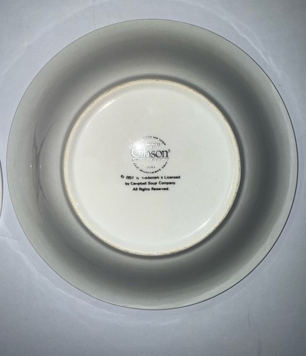 Vintage Campbell’s Hearty Pattern 2 Ceramic Soup Salad Bowls 8” By Gibson 1977 - Bild 7 von 12