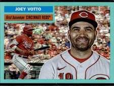 2023 Topps Archives #64 Joey Votto Cincinnati Reds /75 Aqua Sparkle