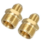 2PCS Pressure Washer Connector M22 Male to M14 Male Spigot 4800PSI Copper