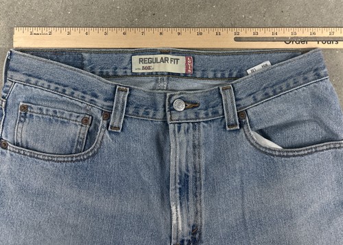 Levis 505 Jeans Herren 34 x 32 Herren Blau Freizeit Outdoor - Bild 3 von 8