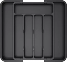 Lifewit Silverware Drawer Organizer, Expandable Utensil Tray for Kitchen, BPA Fr