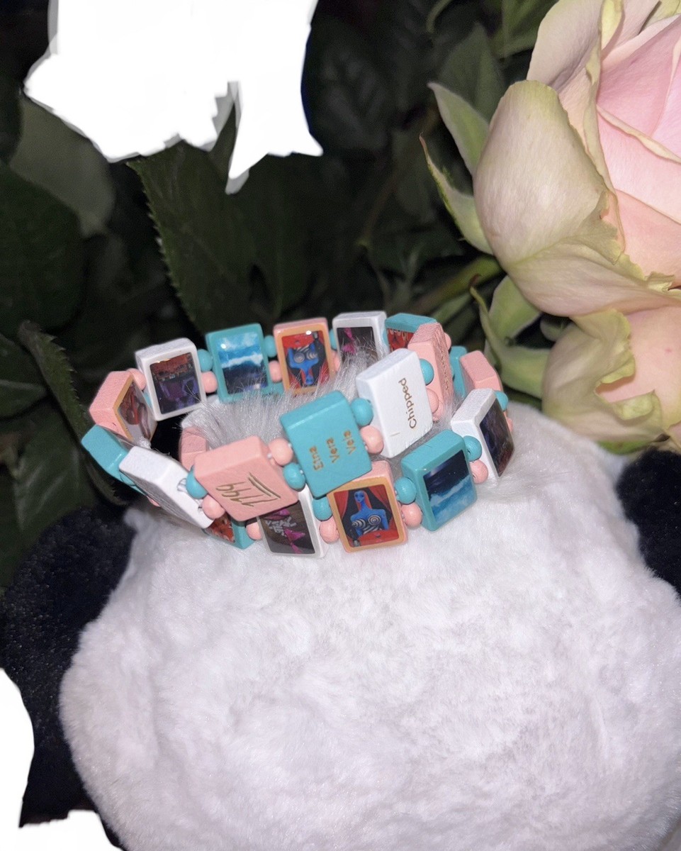 アクセサリー bazo1199 fakemink Bazo1199 “FakeMink Blue&Pink” Bracelet - Brand New -Fits All