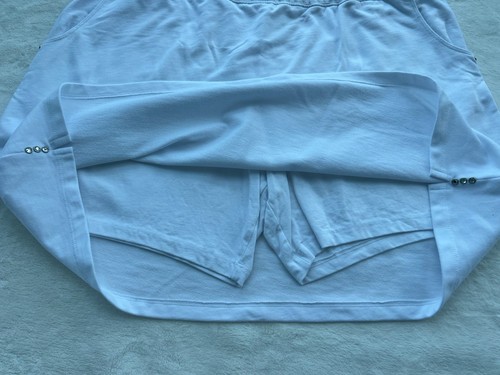Quacker Factory Women’s XL White Knit Skort with Rhinestones - Bild 4 von 9