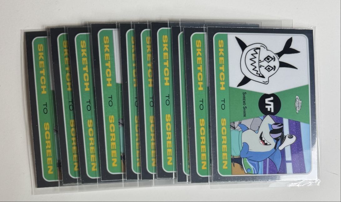 [10] SHREWD SHARK 2025 TOPPS CHROME VEEFRIENDS SKETCH TO SCREEN Q5223