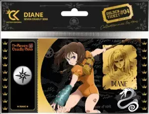 Golden Ticket numéroté  Diane [CK-SDS-04] - The Seven Deadly Sins - Imagen 1 de 1