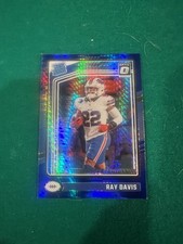 2024 Panini Donruss Optic Ray Davis Rated Rookie Blue Hyper Prizm #283 Bills