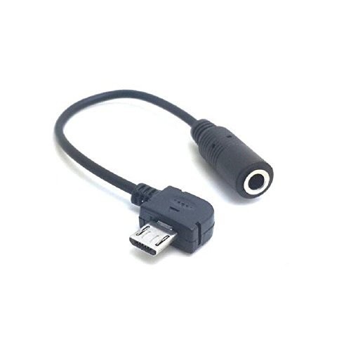 New Black Micro USB Jack to 3.5mm Headphone Earphone Adapter Socket Audio Cable - Picture 1 of 1