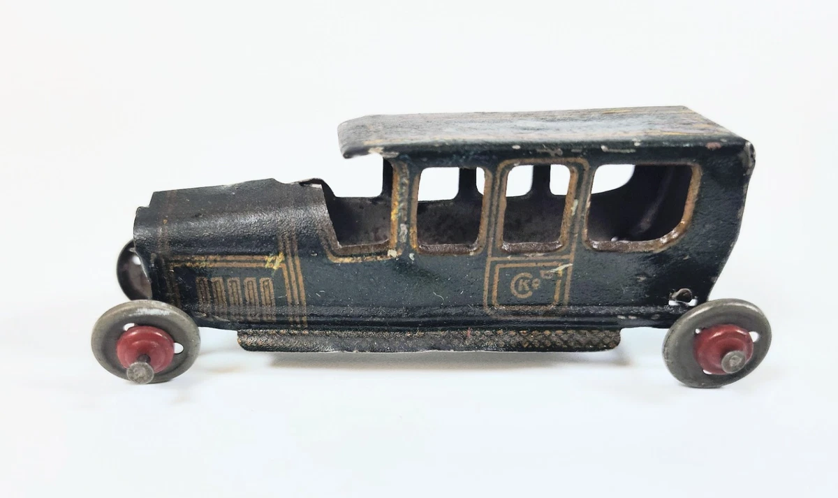 Jouet ancien Penny Toy Japan 7Window Sedan voiture tôle 1930 (D