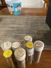 7 Rolls BU Wheat Penny Rolls 1950s