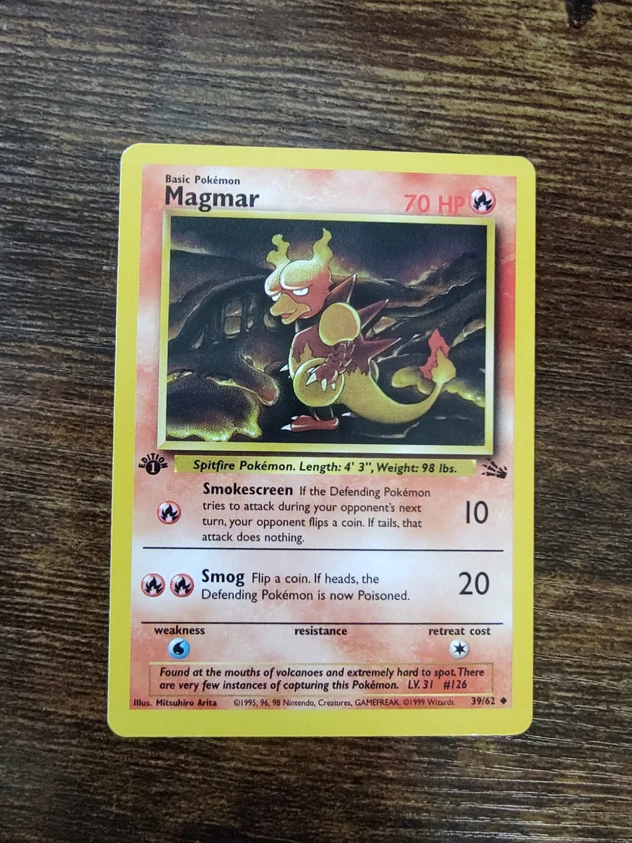 magmar pokemon card value 39 62 Pokemon - Magmar (39)
