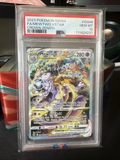2023 Mewtwo VSTAR Holo PSA 10 Gem Mint Crown Zenith: Galarian Gallery
