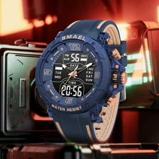  Waterproof Alarm Night Light Young Fashion Business Quartz Sport Wristwatches