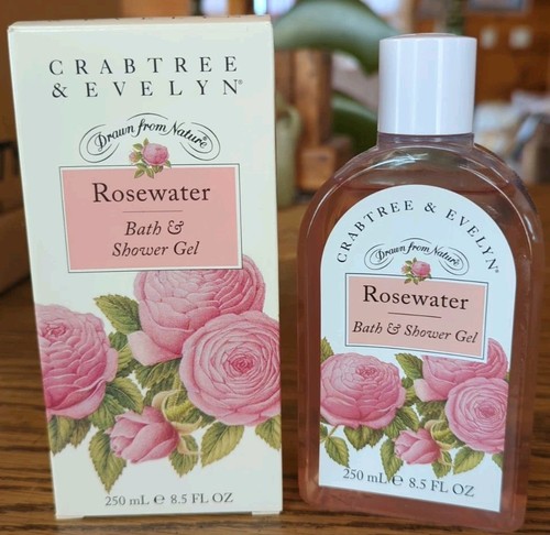 Crabtree & Evelyn Rosewater Bath & Shower Gel Vintage 8.5 oz fl 250 mL USA New - Picture 3 of 3