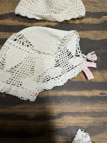 Vintage Antique Baby Bonnet Hat Lot- Possibly Handmade - Picture 7 of 9