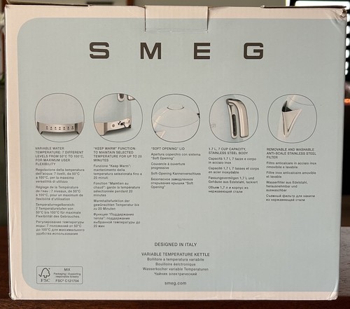 Smeg Wasserkocher nur Box - Bild 3 von 9