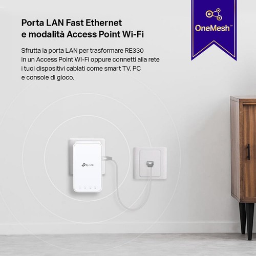 TP Link Ripetitore WiFi RE330 amplificatore WiFi AC1200 estensore WiFi fino a - Foto 5 di 24