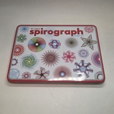 The Original SPIROGRAPH Design Set in a Tin Travel Complete Novelty Art Vintage