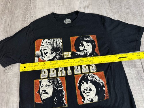 The Beatles Band T Shirt Black Retro Faces Rock Music Adult Size Small - Picture 15 of 15