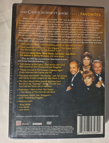 The Carol Burnett Show-Carol's Favorites DVD 6 Disc Box Set Time Life BRAND NEW - Picture 2 of 3