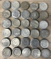 Mason Jar Zinc Lid Lot of 30 in Good Condition See Photos