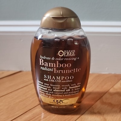 OGX Bamboo Radiant Brunette Shampoo 13 oz Hydrate & Tone UVA/UVB Sun Filters HTF