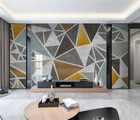 3D Geometry Art Pattern Self-adhesive Removeable Wallpaper Wall Mural