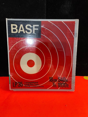 NEU BASF LP 35 langes Spielband 18 cm 540 m 7 Zoll 1800 Fuß Vintage Rolle - Bild 2 von 2