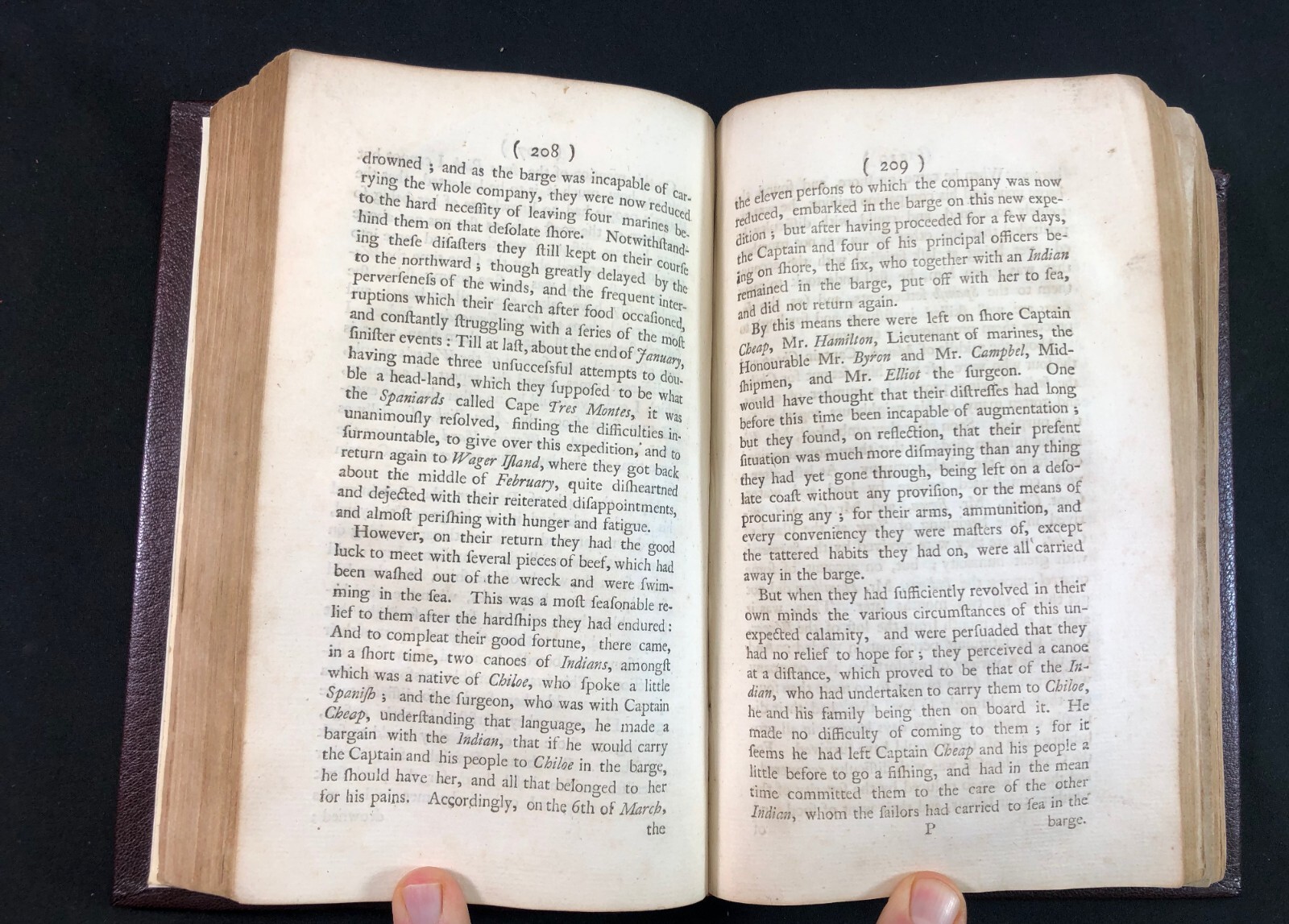 George Anson Voyage Round the World  6th 1749 Knapton NF Leather Complete