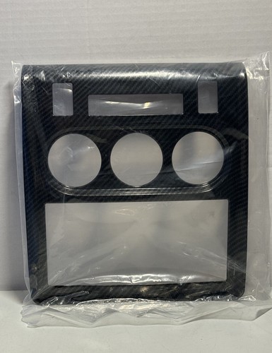 Carbon Fiber Color GPS Navigation Panel Cover Fit for Dodge Challenger 09-14 - Picture 3 of 3