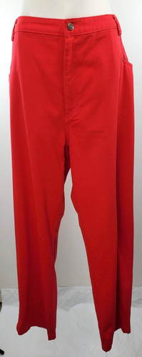 Vintage Bridgewater Studio Jeans / Pants - Size 22W - Red - 100% Cotton - Picture 1 of 20