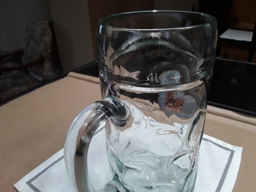 Paulaner Munchen 1 Litre Beer Mug Drinking Glass Brewing Company Advertising - Bild 3 von 3