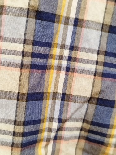 Gap Shirt Mens Large Fitted Multi Check Colour Short Sleeve Cotton - Picture 3 of 5