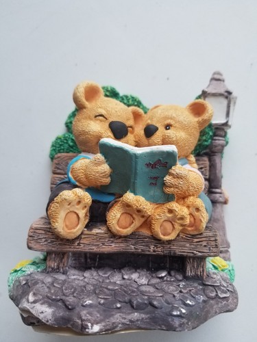 Vintage Book Ends Pair Teddy Bear Nursery Library Classroom - Picture 5 of 5