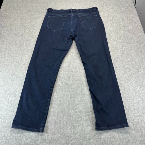 Banana Republic Jeans Mens 35x30 Blue Traveler Slim Straight Stretch Denim - 第 4/11 張圖片