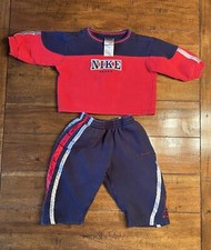 Boys 18 Months 2 Piece Nike Sweatsuit Red  Navy Blue