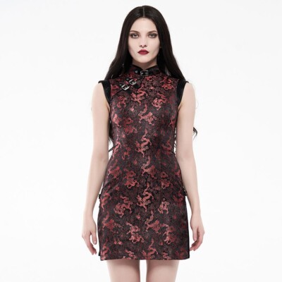 Punk Rave Empress Black & Red Dress   Ships in 2-4 Weeks   Gothic