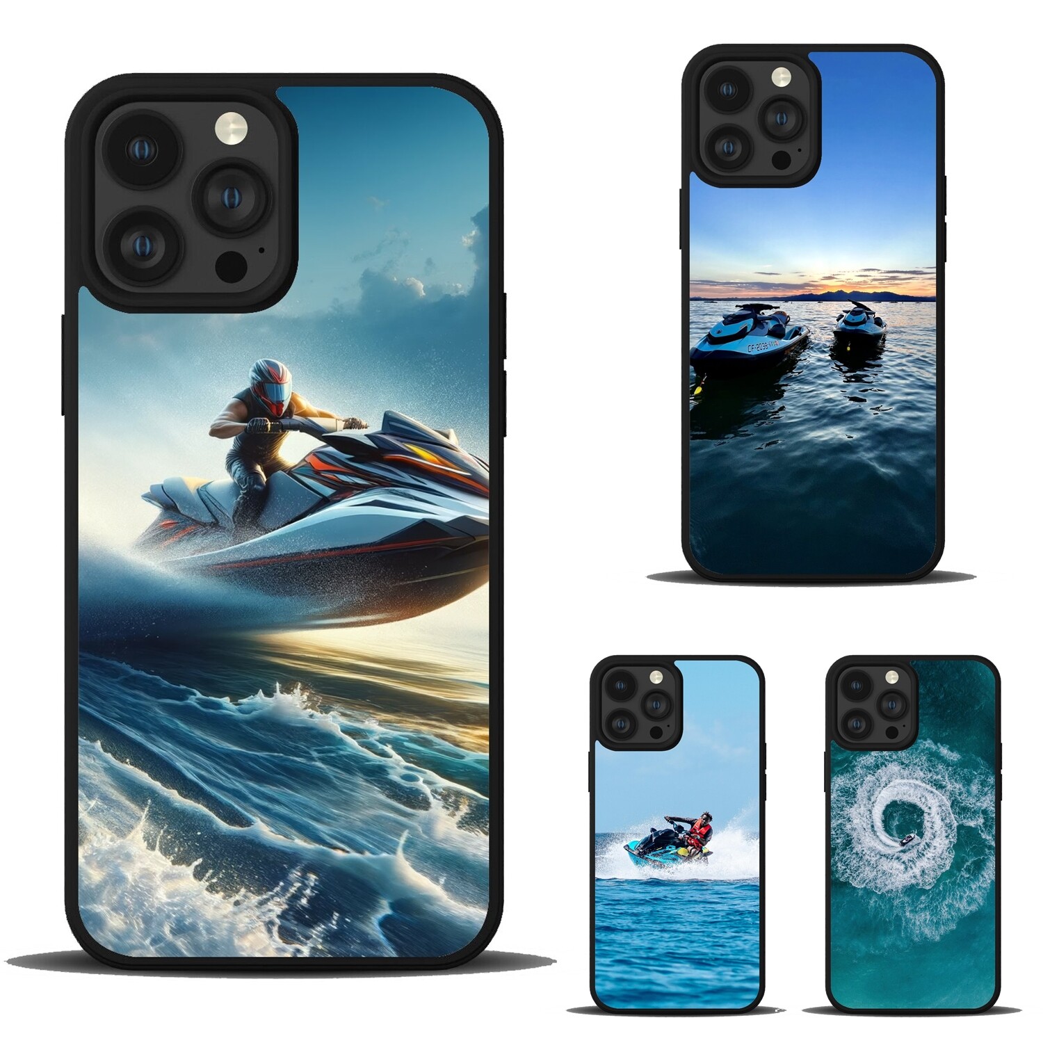 Funda de teléfono TPU para Samsung A52 A53 A54 A55 A25 A35 deportes acuáticos jet ski