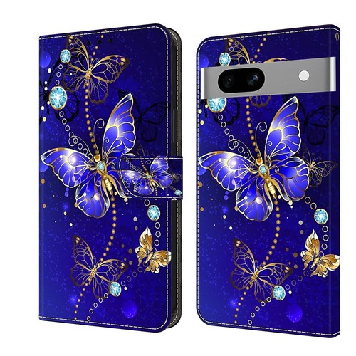 Etui portefeuille téléphone en cuir imprimé à rabat pour Google Pixel 5A 5 XL 6 6A 7A 8 9 Pro - Photo 18 sur 32