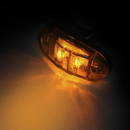 For Trailer Truck Caravan Side Clearance Marker Lamp Warning Lights LED Side. - Foto 10 di 27