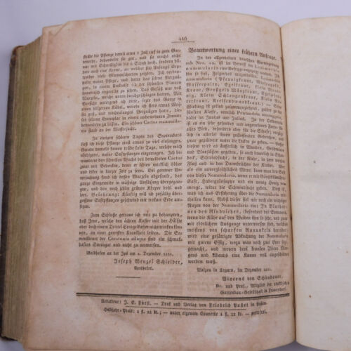 1824 ALLGEMEINE DEUTSCHE GARTEN ZEITUNG FRAUENDORF 2. JAHRGANG AUSGABE 1 BIS 52 - Bild 10 von 13